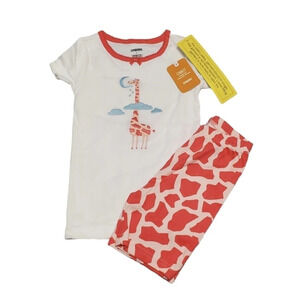 NWT Gymboree Girls Giraffe 2 PC Pajamas Gymmies 4